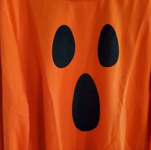 3 for $15.00 -  Pumpkin Face Graphic Print Long Sleeve Top Sz Large